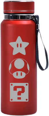 Mario Logo Infuser Bottle - Red