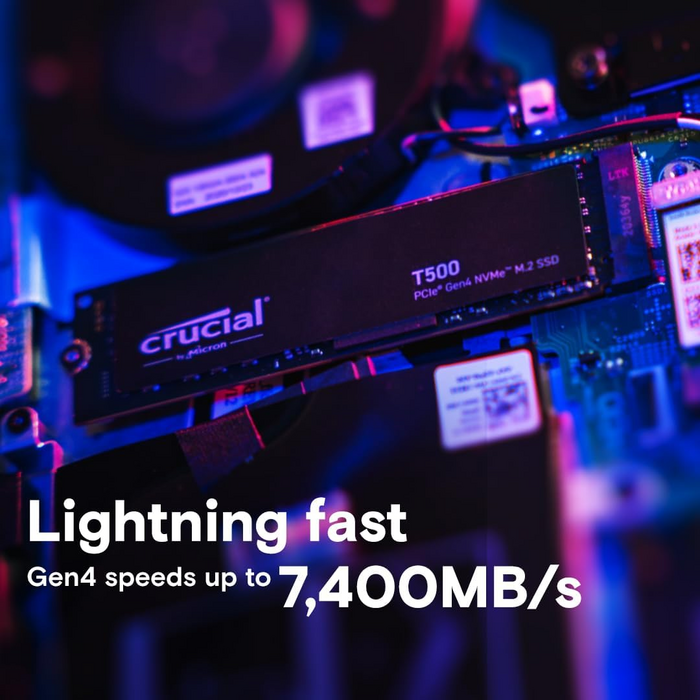 Crucial T500 1TB PCIe Gen4 NVMe M.2 SSD + FREE JEYI PS5 Heatsink Gift  for sale in Egypt from Games2Egypt