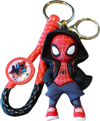 Marvel Spider Man With Red Hood - Keychain Medal	