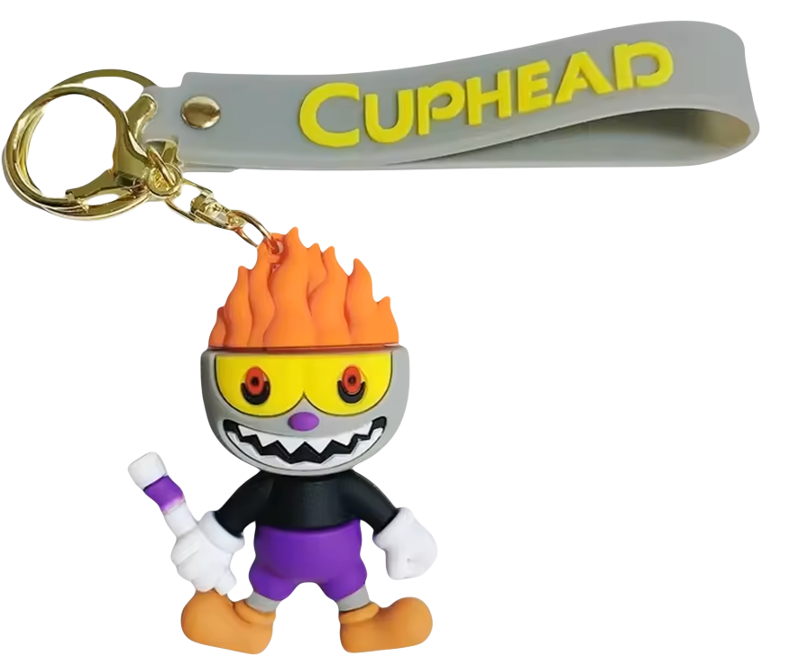 Cuphead Video game Evil - Keychain Medal
