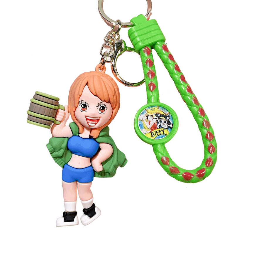 One Piece Luffy Nami - Keychain Medal	