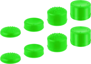 8 in 1 Silicone Thumb Stick Grips Controller Analog Cap - Green