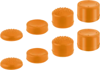 8 in 1 Silicone Thumb Stick Grips Controller Analog Cap - Orange