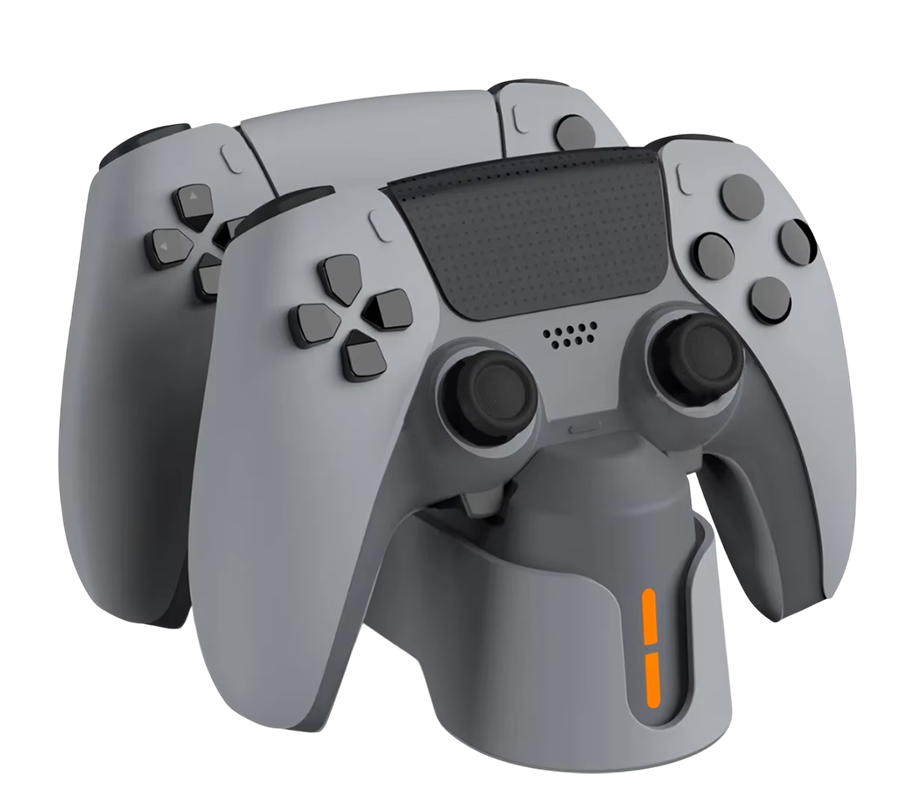 DOBE Dual Charging Stand LED For PS5 Controllers - Gray