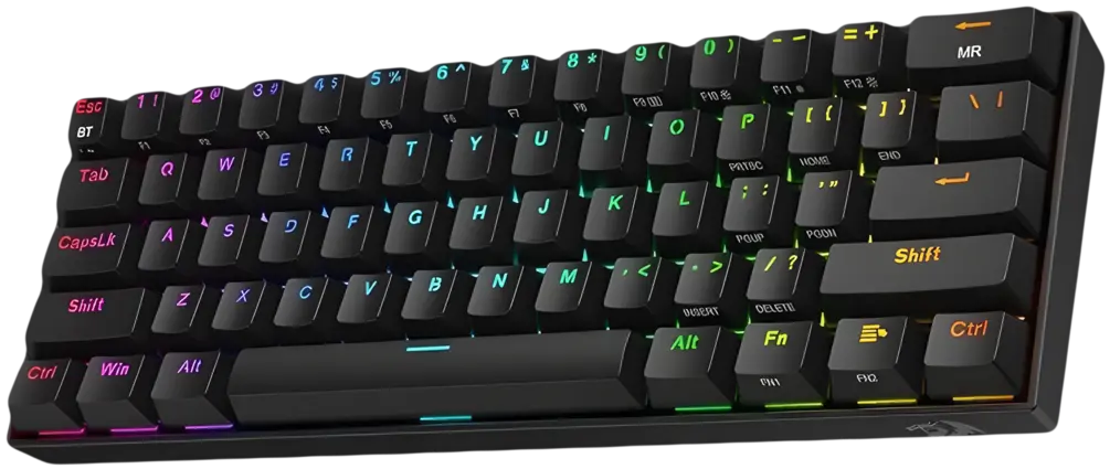 REDRAGON K530 Draconic Pro RGB 60% Gaming Wireless Mechanical Keyboard - Black - Open Sealed