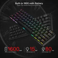 REDRAGON K530 Draconic Pro RGB 60% Gaming Wireless Mechanical Keyboard - Black - Open Sealed  for sale in Egypt from Games2Egypt
