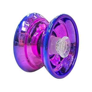 Assorted Metal-Made Shining YoYo Spinner With High Speed - Purple 
