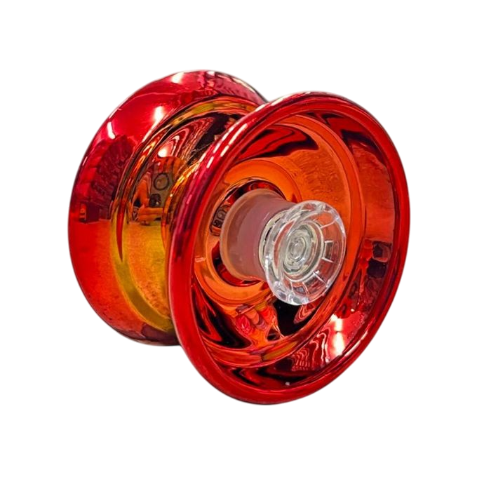 Assorted Metal-Made Shining YoYo Spinner With High Speed - Red