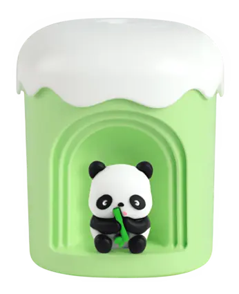 Night Light Humidifier – Green (with Random Cute Figurine)