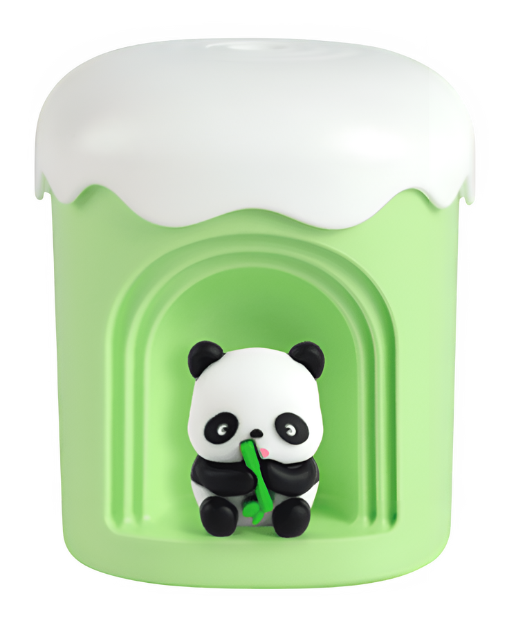 Night Light Humidifier – Green (with Random Cute Figurine) – image 2
