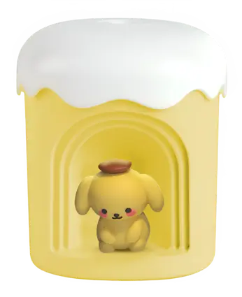Night Light Humidifier – Yellow (with Random Cute Figurine)