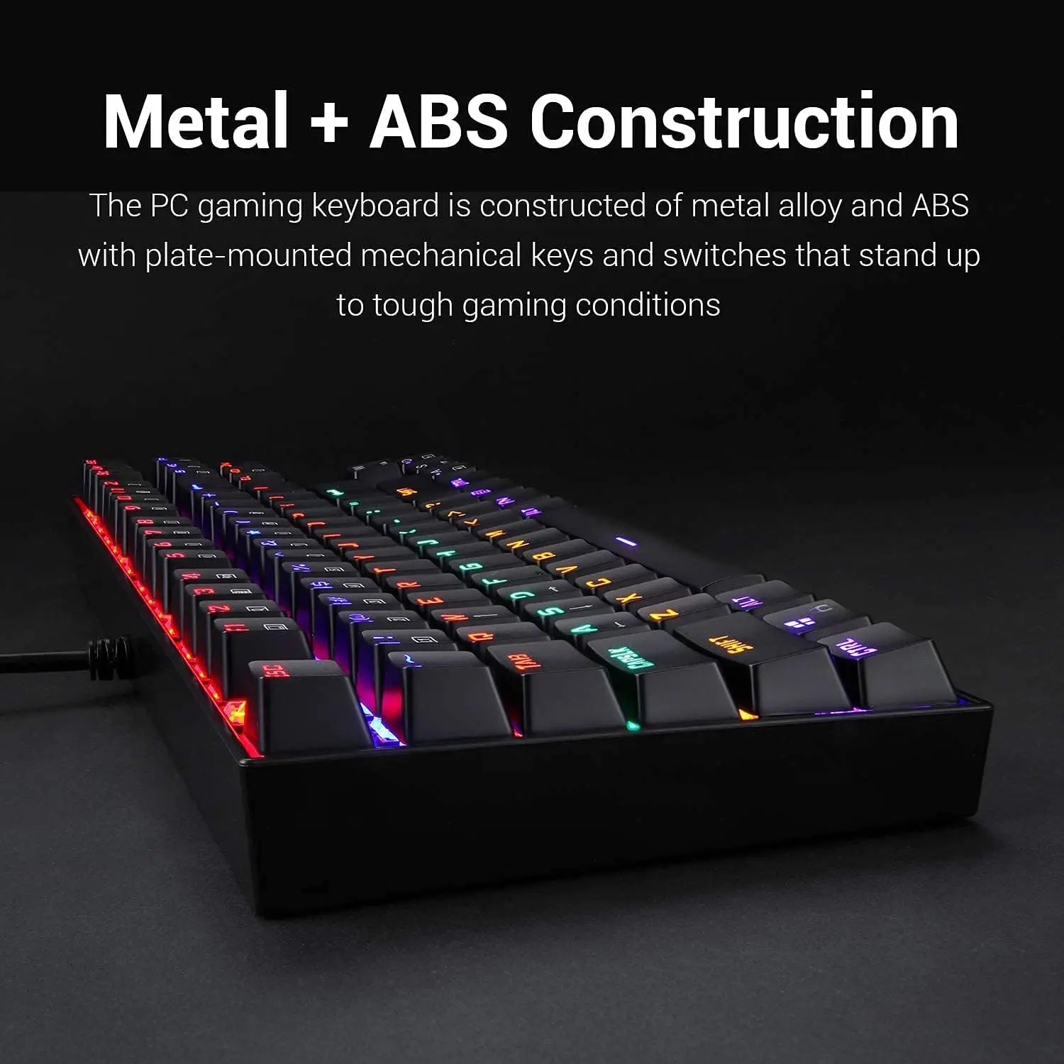 Redragon K552 Kuamara Brown Switch RAINBOW LED Mechanical Gaming Keyboard  for sale in Egypt from Games2Egypt