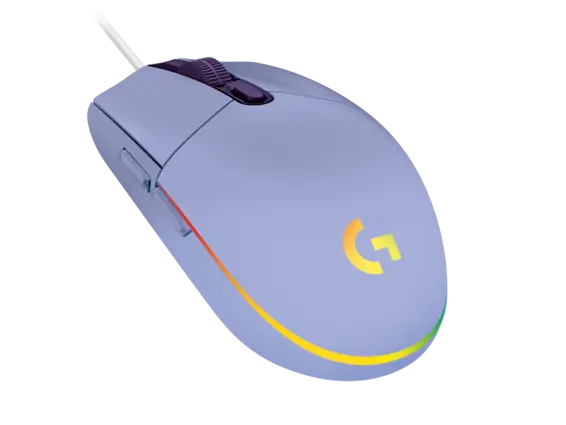 Logitech G203 Lightsync Optical Wired Gaming Mouse RGB - Purple (Lilac) - Open sealed 