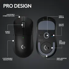 Logitech Pro X Superlight Wireless Gaming Mouse - Black  for sale in Egypt from Games2Egypt
