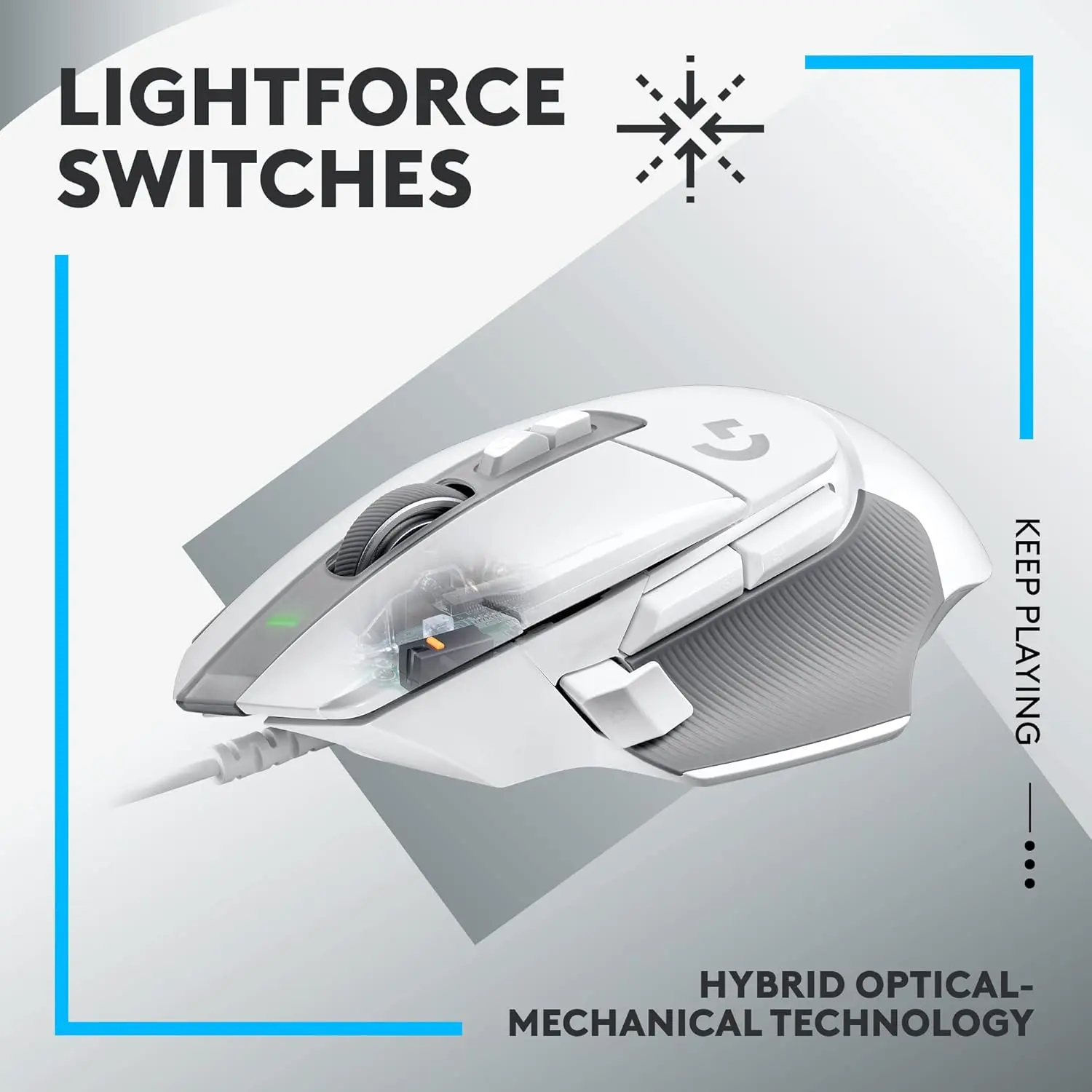 Logitech G502 X Wired Gaming Mouse - White  for sale in Egypt from Games2Egypt