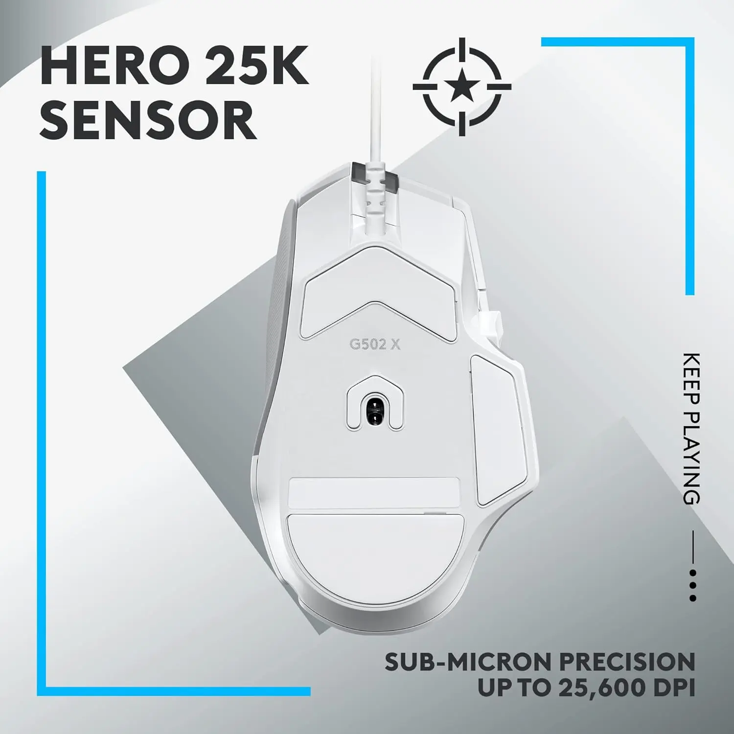 Logitech G502 X Wired Gaming Mouse - White  for sale in Egypt from Games2Egypt