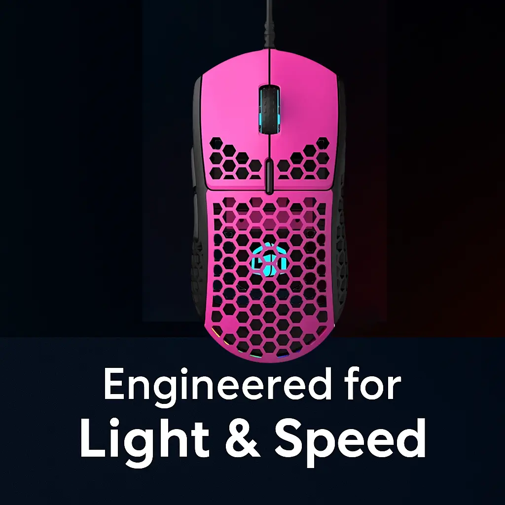 GamerTek GM16 Ultralight Precision Wired Gaming Mouse - Raspberry  for sale in Egypt from Games2Egypt