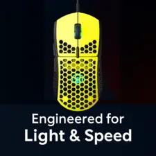 GamerTek GM16 Ultralight Precision Wired Gaming Mouse - Yellow  for sale in Egypt from Games2Egypt