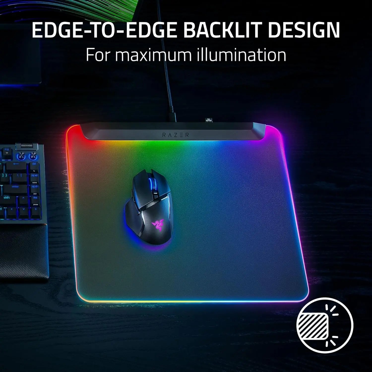 Razer Firefly V2 Pro - LED Backlit Gaming Mouse Mat  for sale in Egypt from Games2Egypt