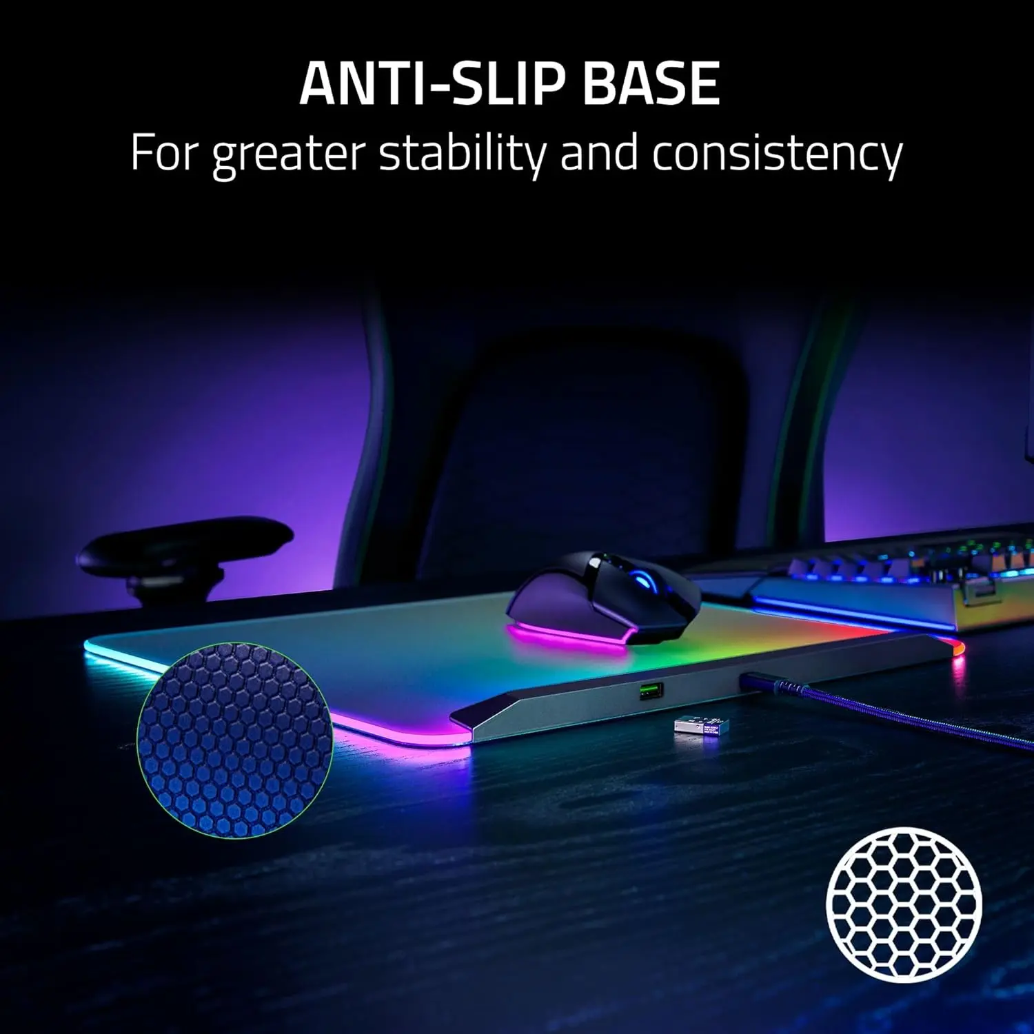 Razer Firefly V2 Pro - LED Backlit Gaming Mouse Mat  for sale in Egypt from Games2Egypt