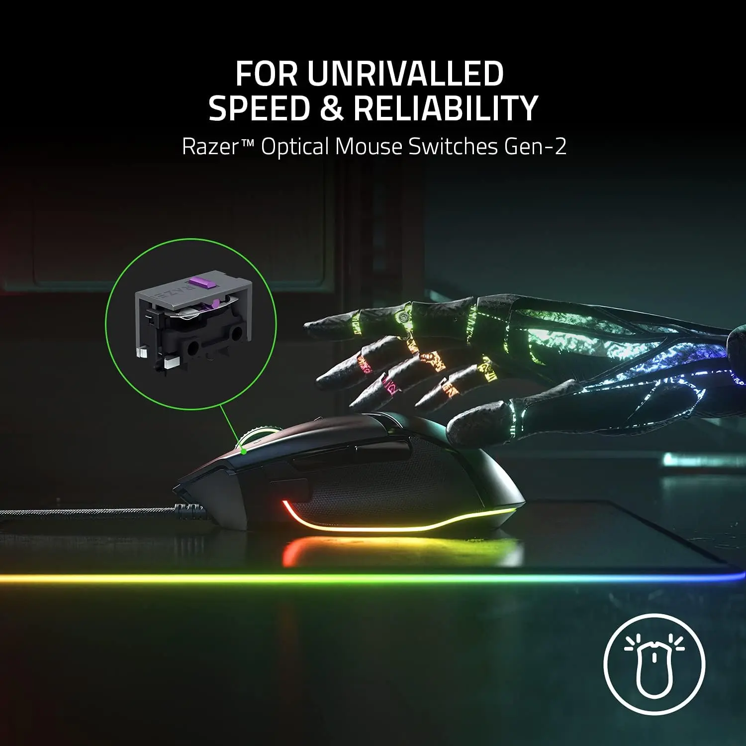 Razer Basilisk V3 - Wired RGB Gaming Mouse  for sale in Egypt from Games2Egypt