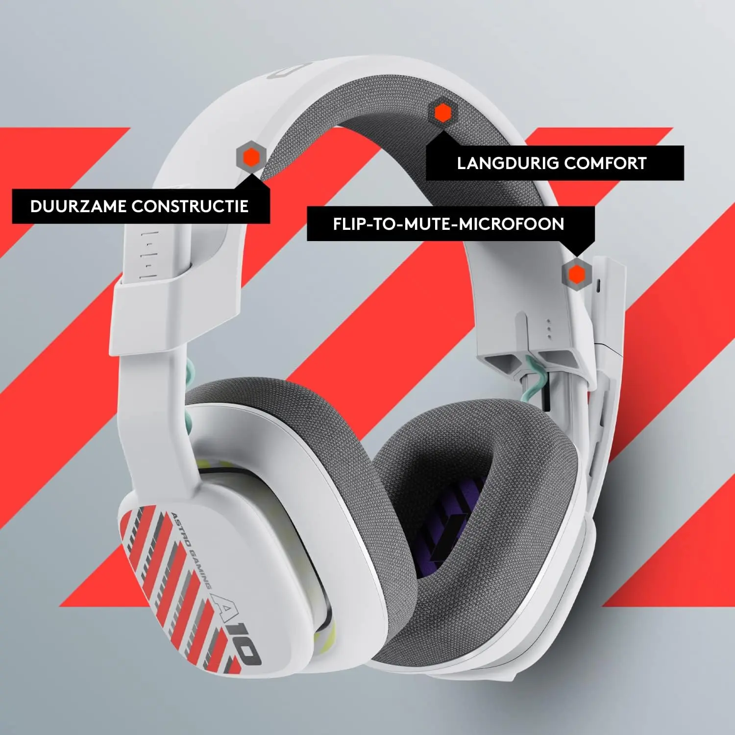 Logitech Astro A10 Gen 2 Challenger Gaming Headset for PlayStation and PC - White  for sale in Egypt from Games2Egypt