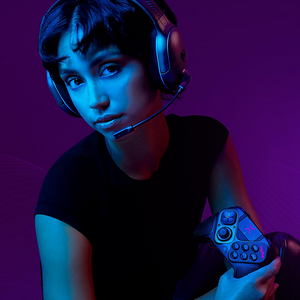 كنترولر سلكي ولاسلكي للبلايستيشن والكمبيوتر من فيكتركس - أسود  للبيع في مصر من خلال Games2Egypt