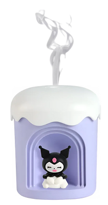 Night Light Humidifier – Purple (with Random Cute Figurine)
