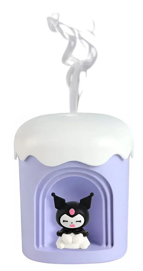 Night Light Humidifier – Purple (with Random Cute Figurine)