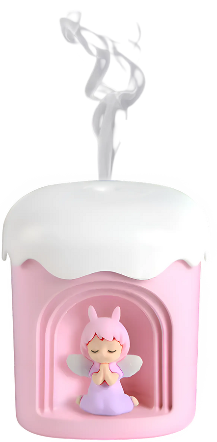 Night Light Humidifier – Pink (with Random Cute Figurine)