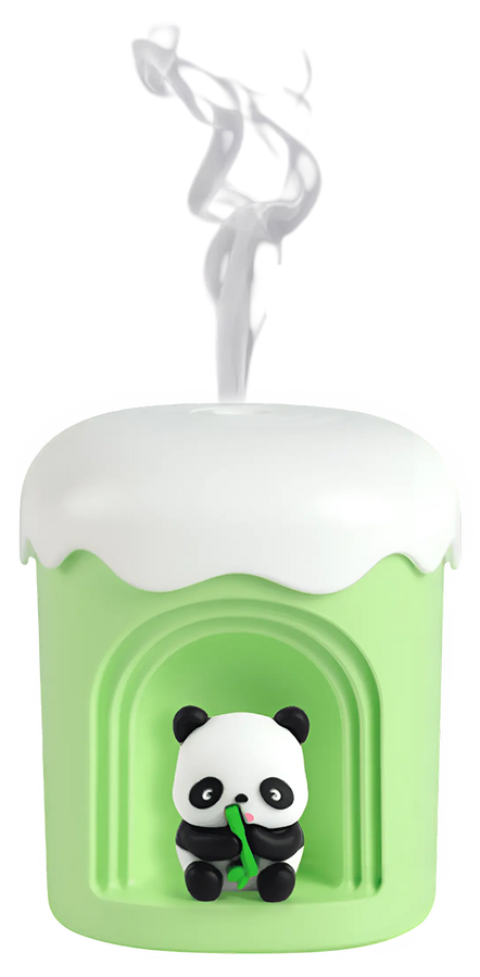 Night Light Humidifier – Green (with Random Cute Figurine)
