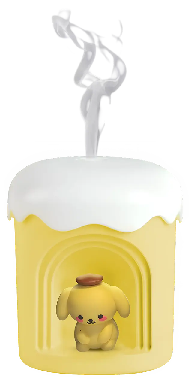 Night Light Humidifier – Yellow (with Random Cute Figurine)  for sale in Egypt from Games2Egypt