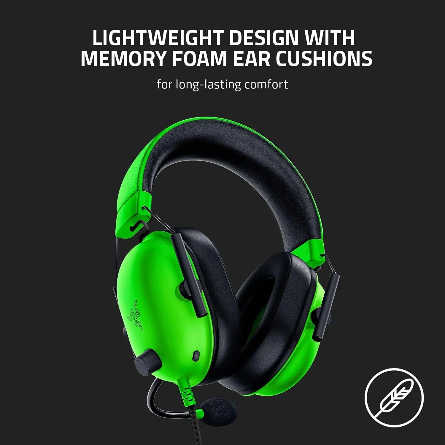 Razer BlackShark V2 X Wired Gaming Headset - Green  for sale in Egypt from Games2Egypt