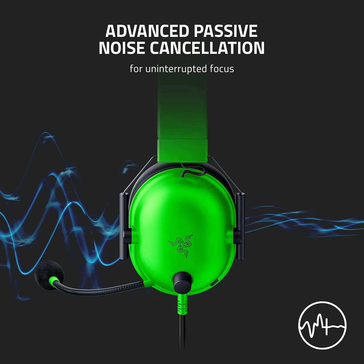 Razer BlackShark V2 X Wired Gaming Headset - Green  for sale in Egypt from Games2Egypt