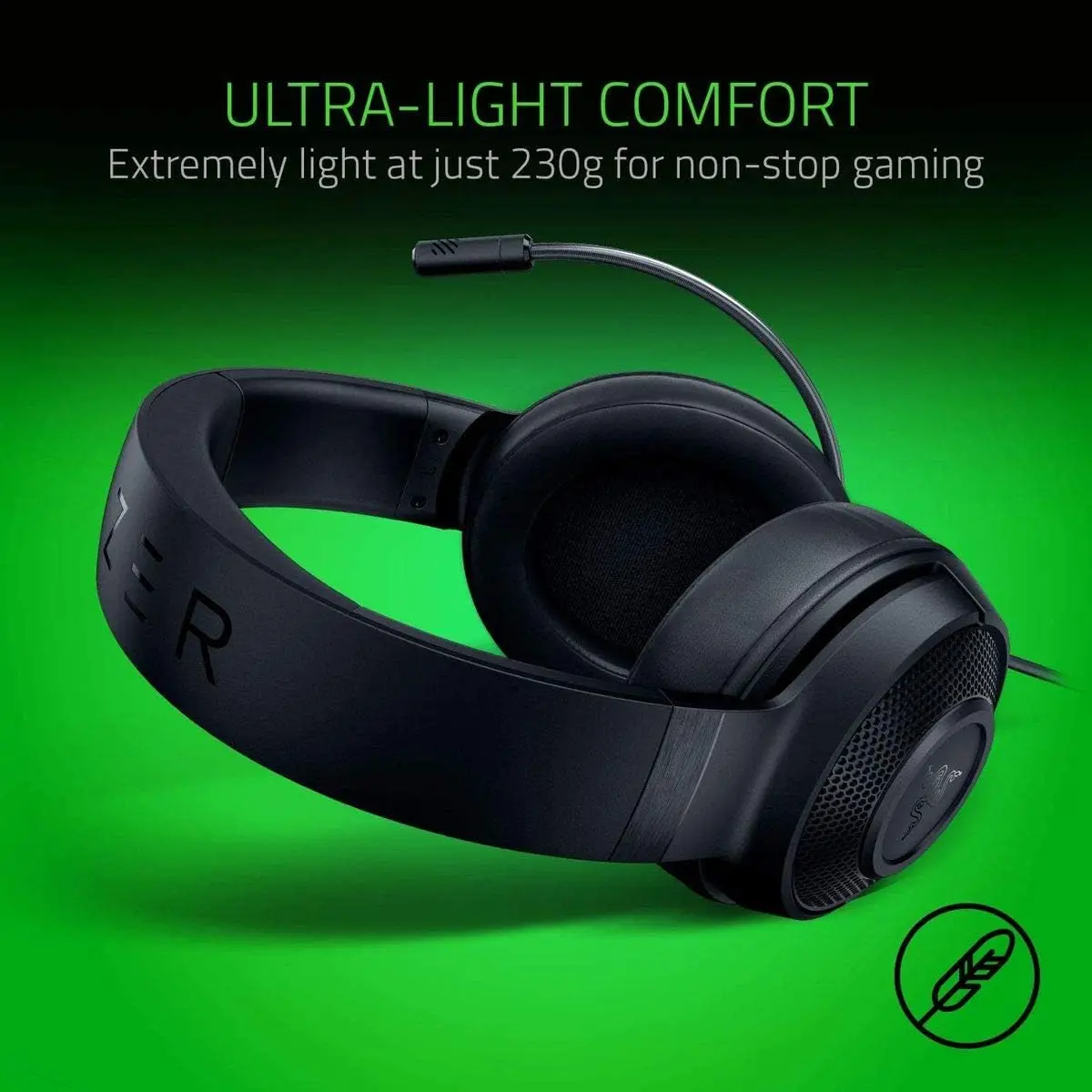 Razer Kraken X Lite Wired Gaming Headset - Black  for sale in Egypt from Games2Egypt