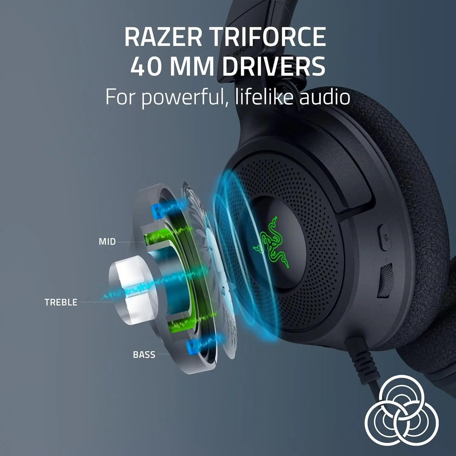 Razer Kraken V4 X RGB Wired Headset - Black  for sale in Egypt from Games2Egypt