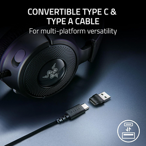 Razer Kraken V4 X RGB Wired Headset - Black  for sale in Egypt from Games2Egypt