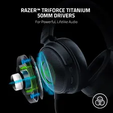 Razer Kraken Wireless V3 Pro RGB Gaming Headset with Haptic Technology - Black  for sale in Egypt from Games2Egypt