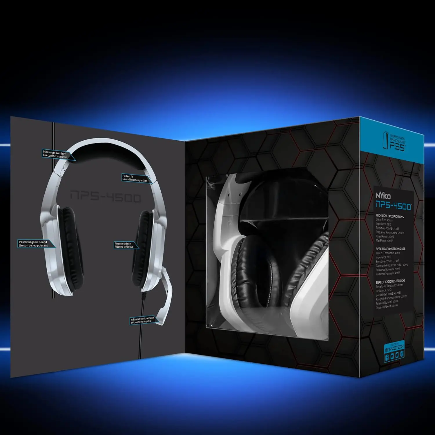 NYKO NP5-4500 Wired Gaming Headset for PlayStation    for sale in Egypt from Games2Egypt