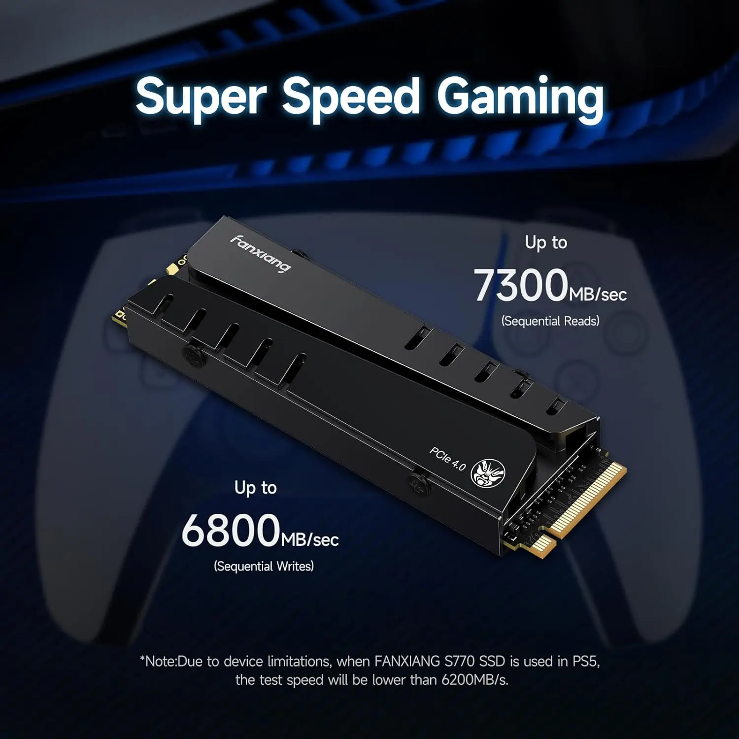 Fanxiang 4TB S770 NVMe M.2 Gen4 SSD With Heatsink and DRAM  for sale in Egypt from Games2Egypt