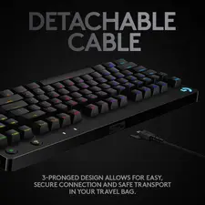 Logitech G PRO RGB Gaming Keyboard with Mechanical Blue Clicky Switches - Black  for sale in Egypt from Games2Egypt