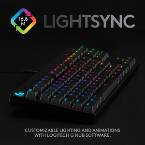Logitech G PRO RGB Gaming Wired Keyboard with Mechanical Blue Clicky Switches - Black  for sale in Egypt from Games2Egypt