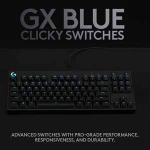 Logitech G PRO RGB Gaming Wired Keyboard with Mechanical Blue Clicky Switches - Black  for sale in Egypt from Games2Egypt