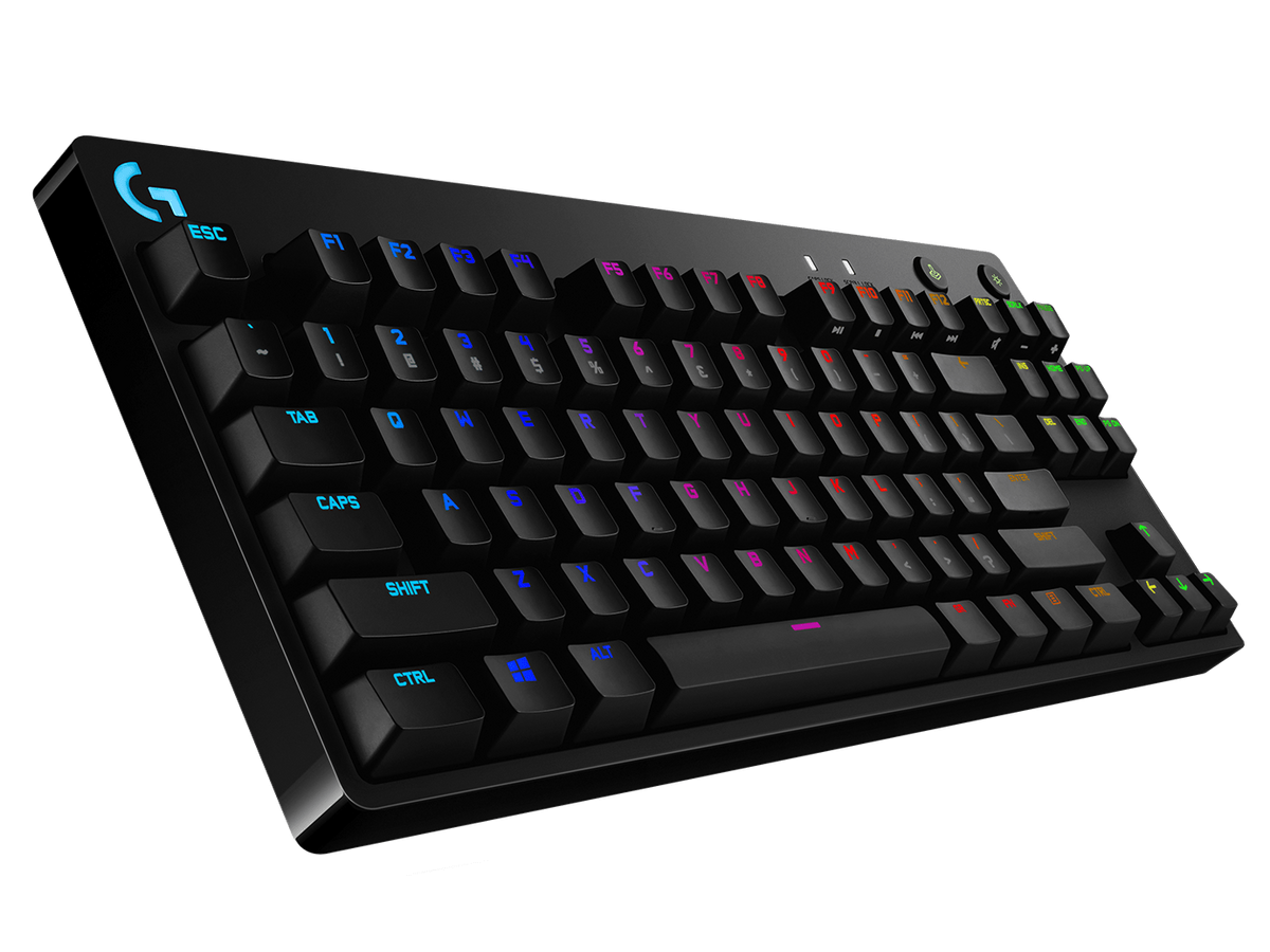 Logitech G PRO RGB Gaming Wired Keyboard with Mechanical Blue Clicky Switches - Black – image 2