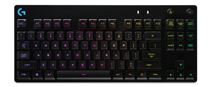 كيبورد جيمنج سلكية جي برو من لوجيتيك أر جي بي مع سويتش كليكي أزرق - أسود  -  للبيع في مصر من خلال Games2Egypt