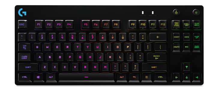 Logitech G PRO RGB Gaming Wired Keyboard with Mechanical Blue Clicky Switches - Black  for sale in Egypt from Games2Egypt