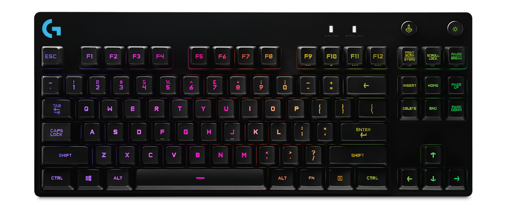 Logitech G PRO RGB Gaming Wired Keyboard with Mechanical Blue Clicky Switches - Black  for sale in Egypt from Games2Egypt