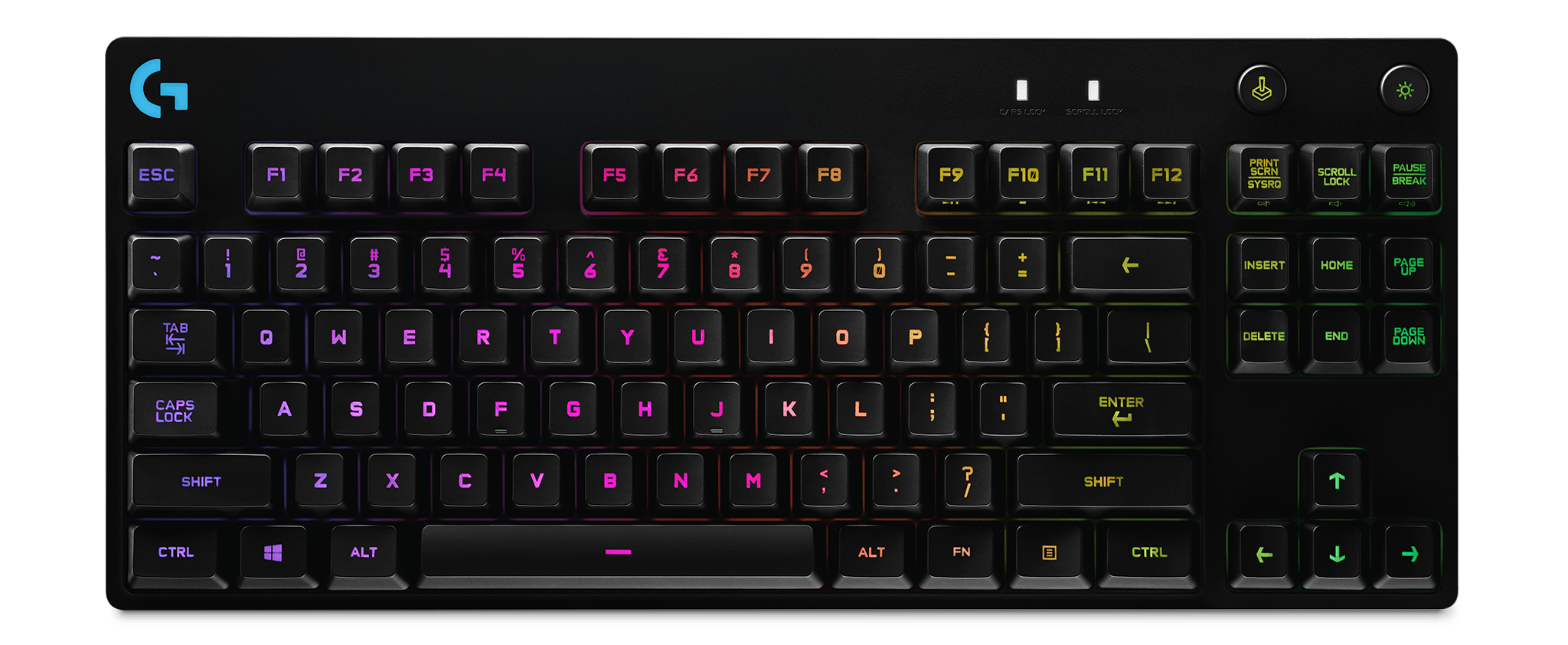 Logitech G PRO RGB Gaming Wired Keyboard with Mechanical Blue Clicky Switches - Black