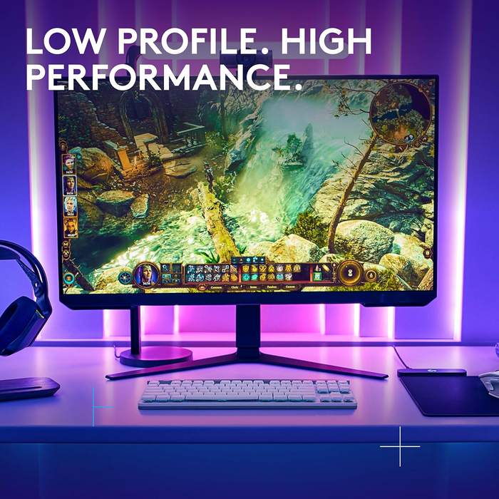 كيبورد ألعاب لاسلكي G515 لايت سبيد TKL تاكتايل من لوجيتك - أبيض  للبيع في مصر من خلال Games2Egypt