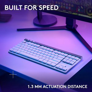 كيبورد ألعاب لاسلكي G515 لايت سبيد TKL تاكتايل من لوجيتك - أبيض  للبيع في مصر من خلال Games2Egypt